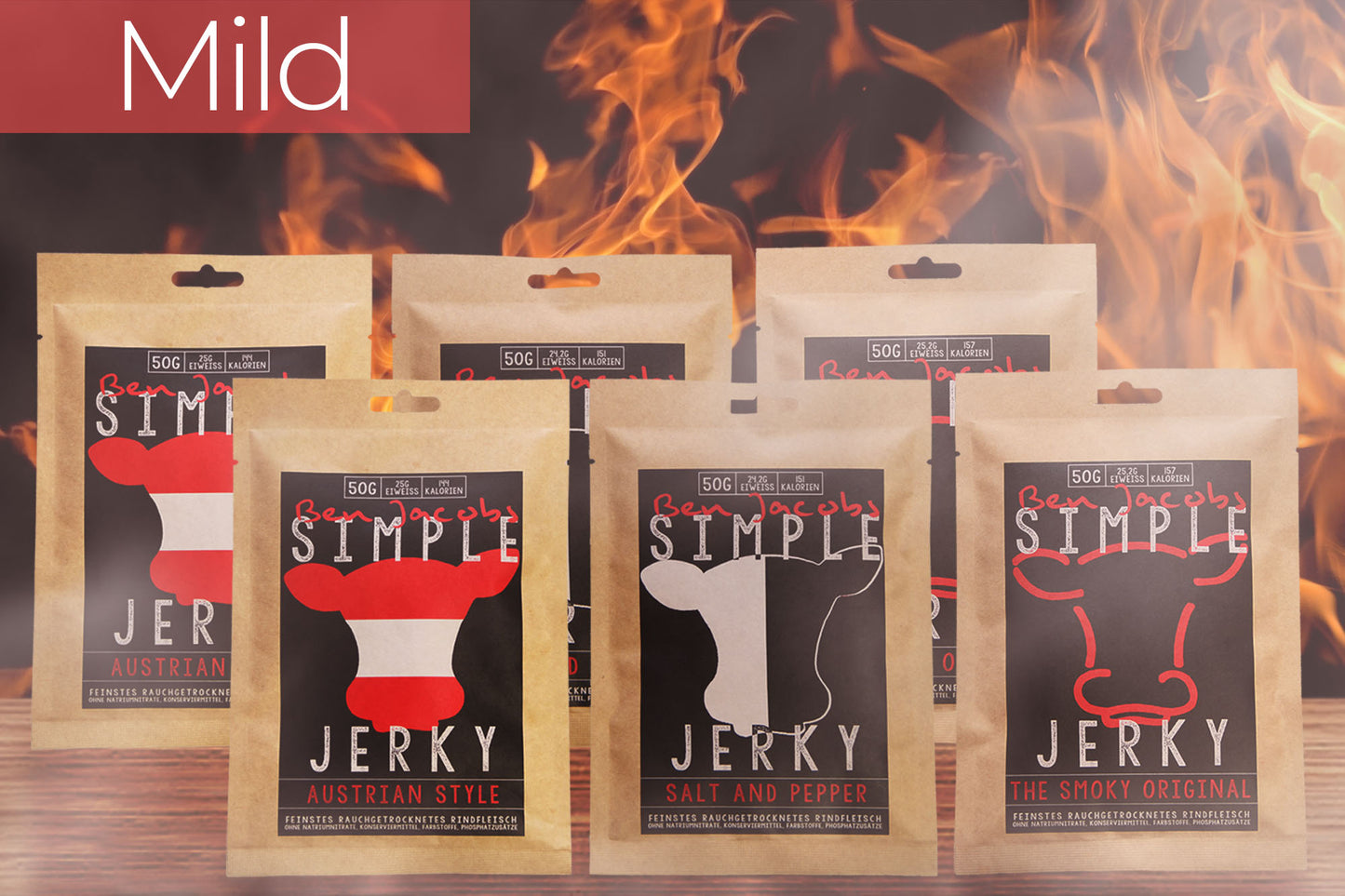 Simple Jerky - Mild Box (6 x 50g)